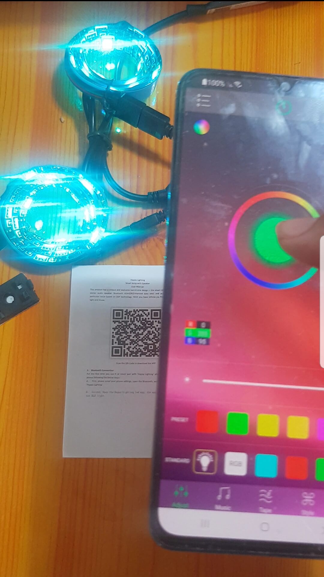 2 פסי לד צבעוניים