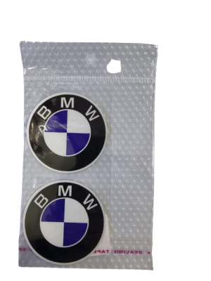 זוג מדבקות עגולות עם הסמל של BMW