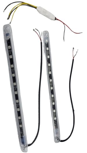 פסי לד RGB עם ממיר מתח וכבלים לחיבור לכל