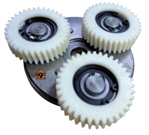גיר לאופניים למנוע 350W עם קלאץ כולל פלטה